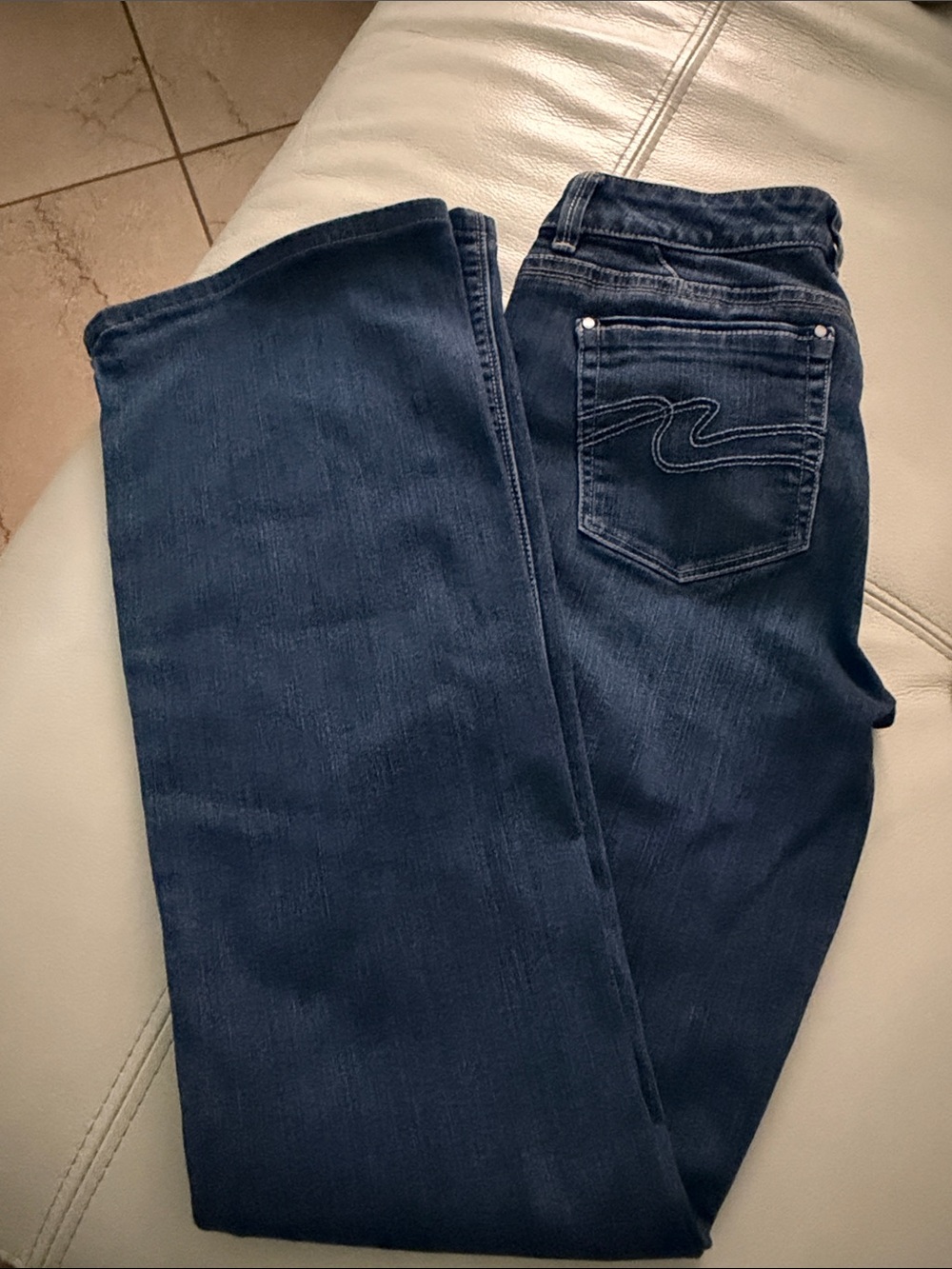 White House Black Market Dark Blue Boot-Cut Jeans
